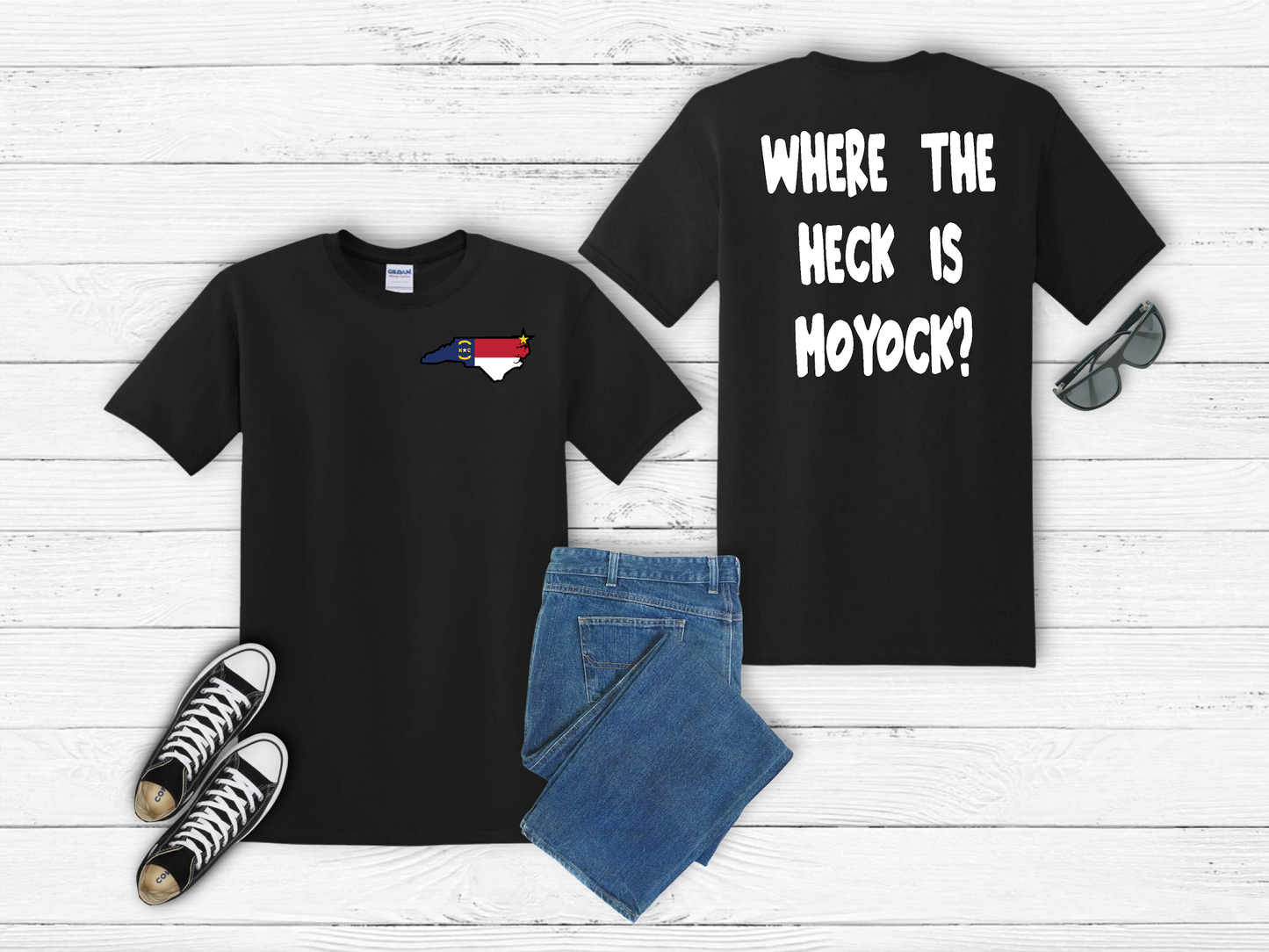 "Where The Heck Is Moyock?" T-Shirt