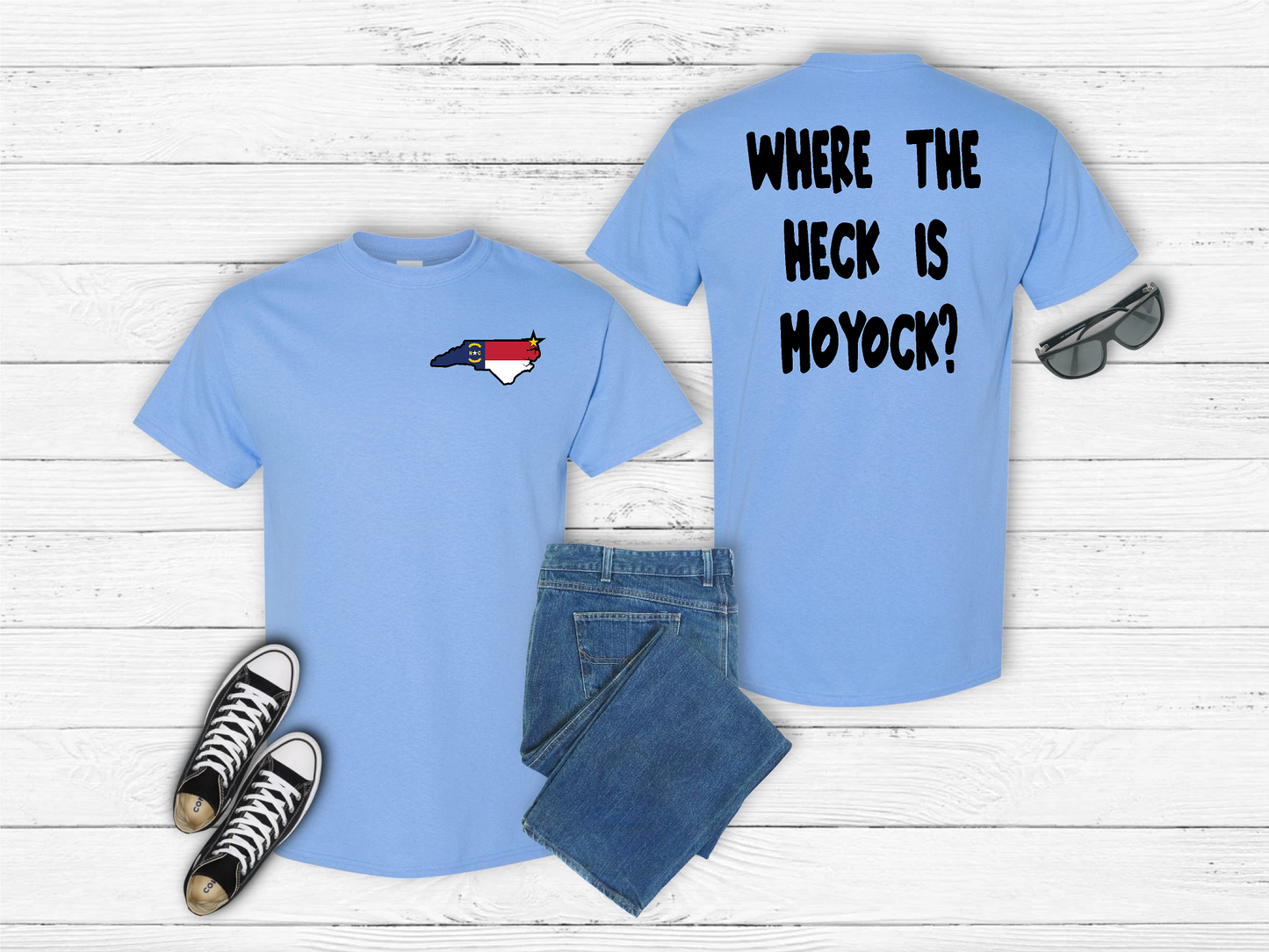 "Where The Heck Is Moyock?" T-Shirt