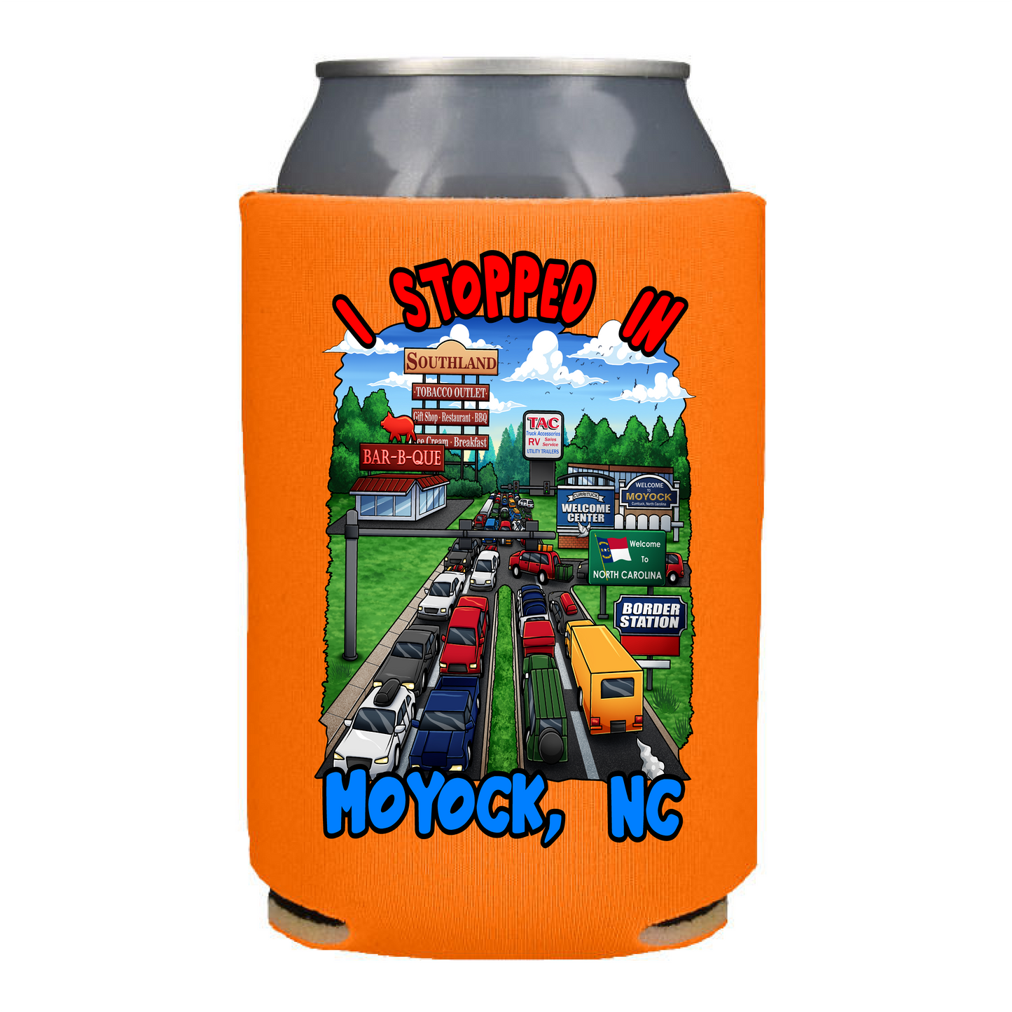 I Stopped In Moyock, NC "12oz  Koozie"