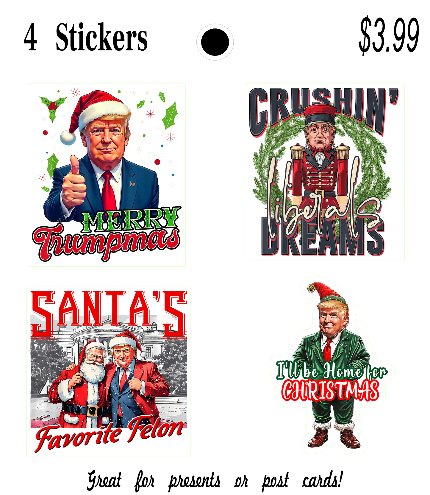 TRUMP Holiday Sticker Packs