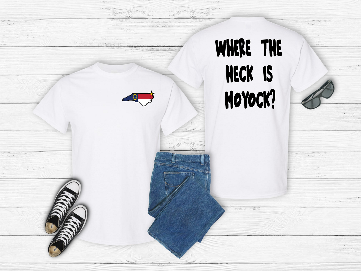 "Where The Heck Is Moyock?" T-Shirt