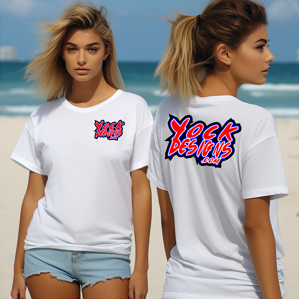 YockDesigns.com Logo "T-Shirt Front & Back Logos"