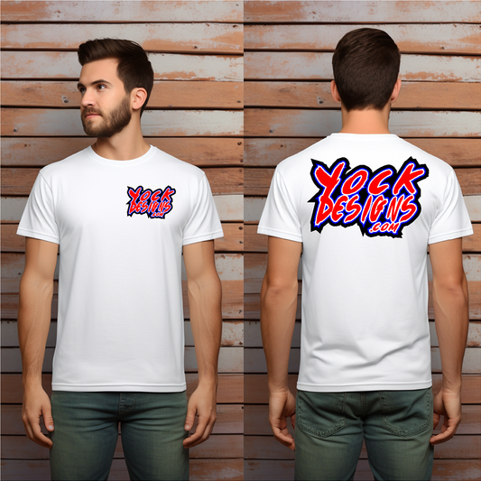 YockDesigns.com Logo "T-Shirt Front & Back Logos"